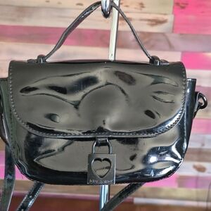 Betsey Johnson Black Mini Crossbody Bag